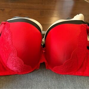 Torrid Red Lace Push-Up Bra
